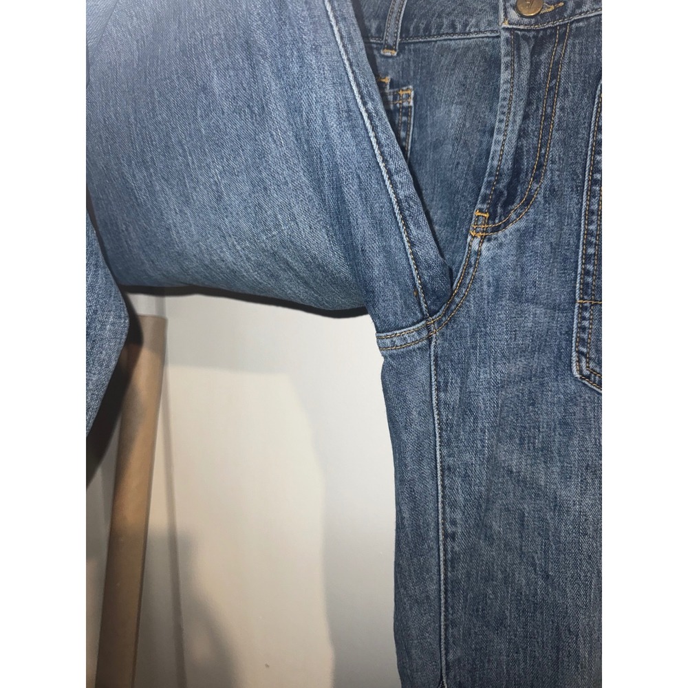 Pilcro Anthropologie Sz 25 Wanderer Jean Blue Denim Relaxed - Picture 4 of 10